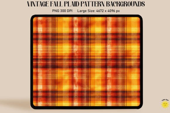 Autumn's Cozy Aesthetic: Fall Color Plaid Pattern Backgrounds