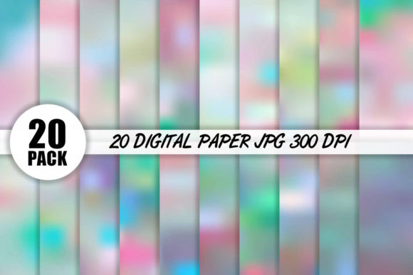 Color Unicorn Digital Paper: Vibrant Backgrounds for Designers