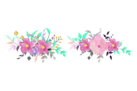 Elevate Your Projects with a Watercolor Floral Design Set