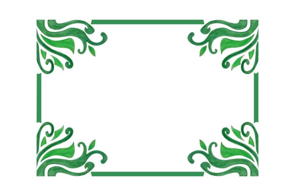 Flora Ornament Border with Pencil Color: A Designer's Handcrafted Asset