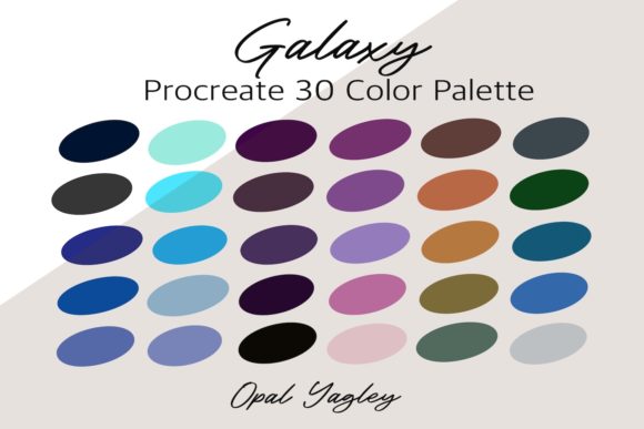 Galaxy Procreate Color Palette: Cosmic Hues for Your Digital Art