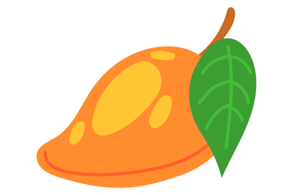Mango Color Icon: A Tropical Exotic Juicy Design Asset