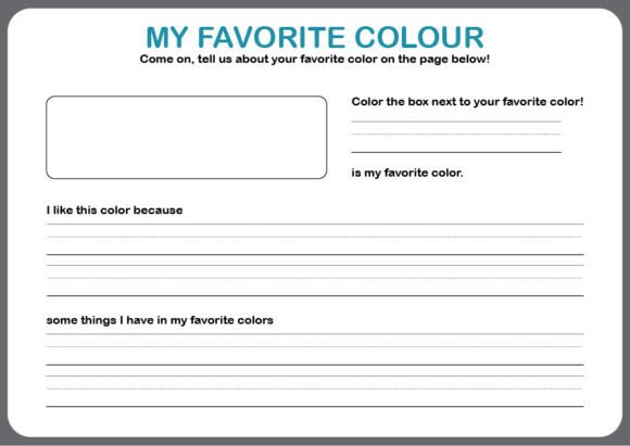 My Favorit Color Material for Kids: A Creative Toolkit for Parents