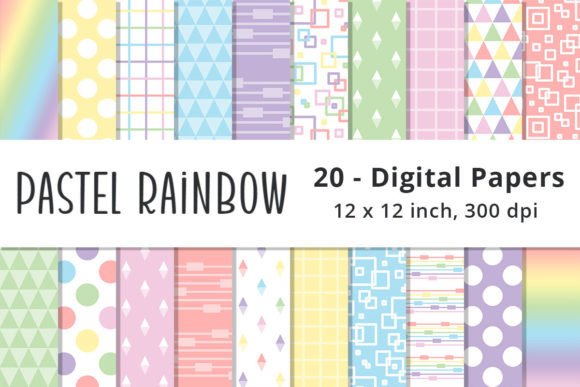 Pastel Rainbow Background Patterns: A Designer's Playful Toolkit