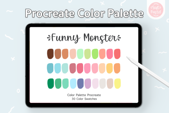 Procreate Color Palette - Funny Monster: Injecting Whimsy Into Your Work