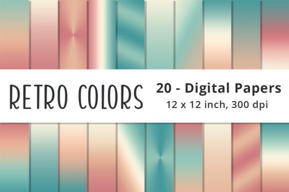 Retro Color Gradient Background Papers: A Designer's Toolkit