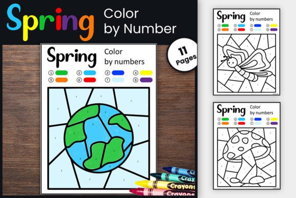 Seasonal Color by Number Coloring Pages: A Year of Creative Fun