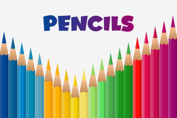 Unleashing Creativity with Color Pencils Premium Vector Art