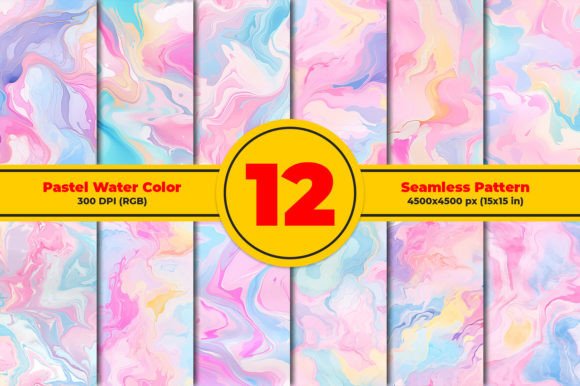 Unlocking Versatility with a Pastel Water Color Seamless Pattern